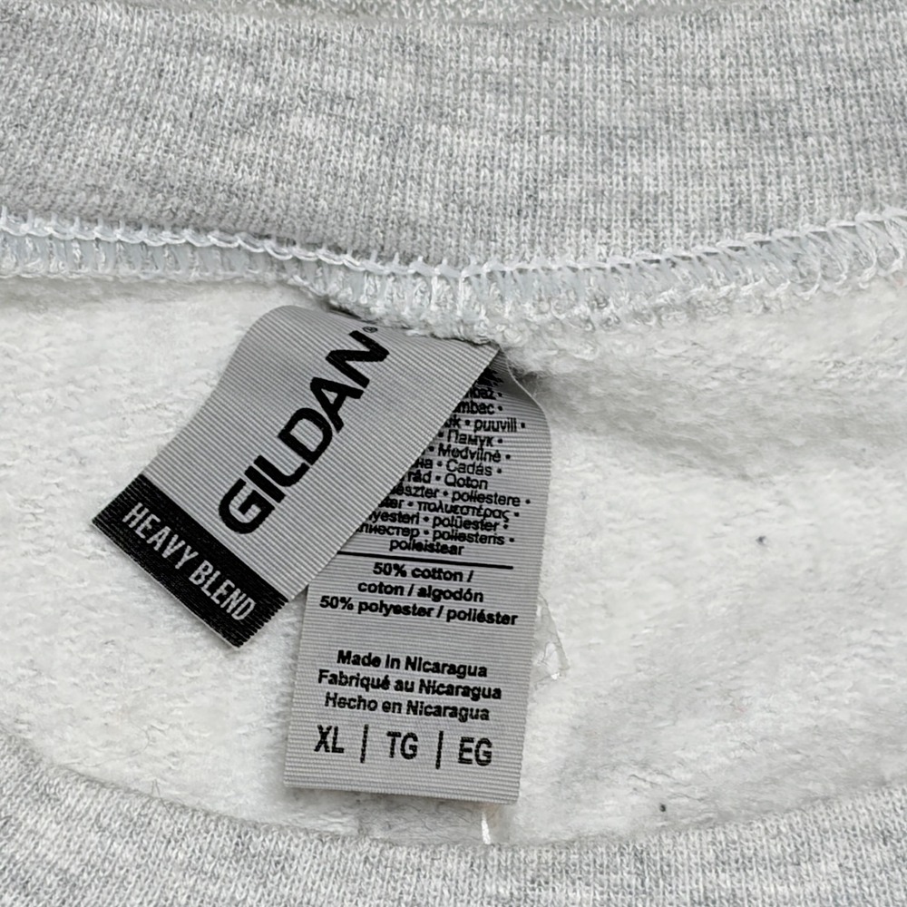 Gildan Mens Sweatshirt XL Gray The Grinch Christmas Graphic Crewneck Pullover - Picture 3 of 9